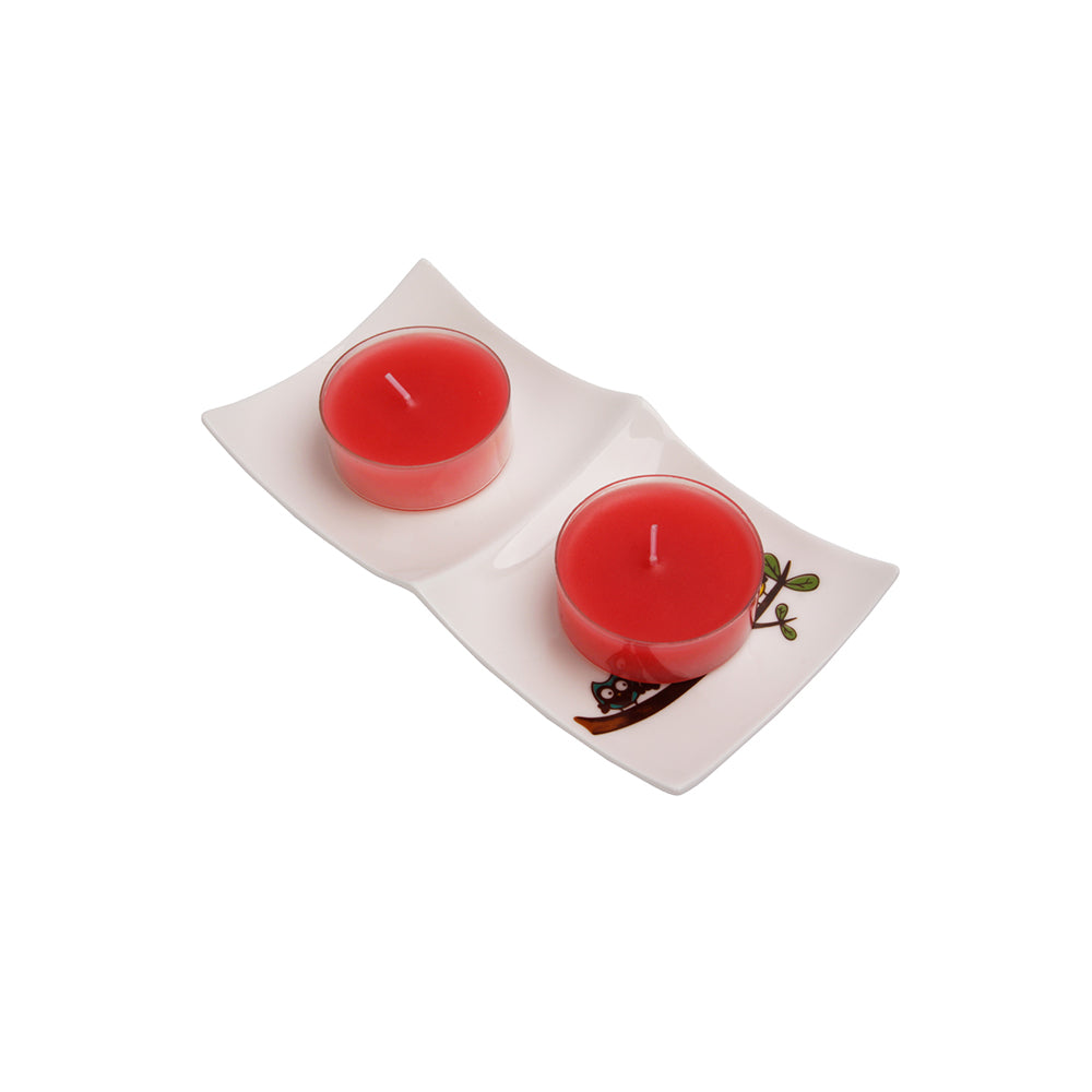 Biggdesign Tealight Mum Seti - Kırmızı
