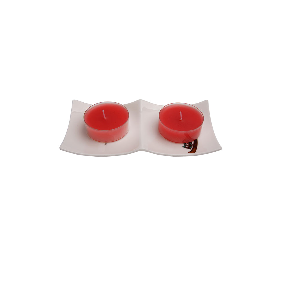 Biggdesign Tealight Mum Seti - Kırmızı