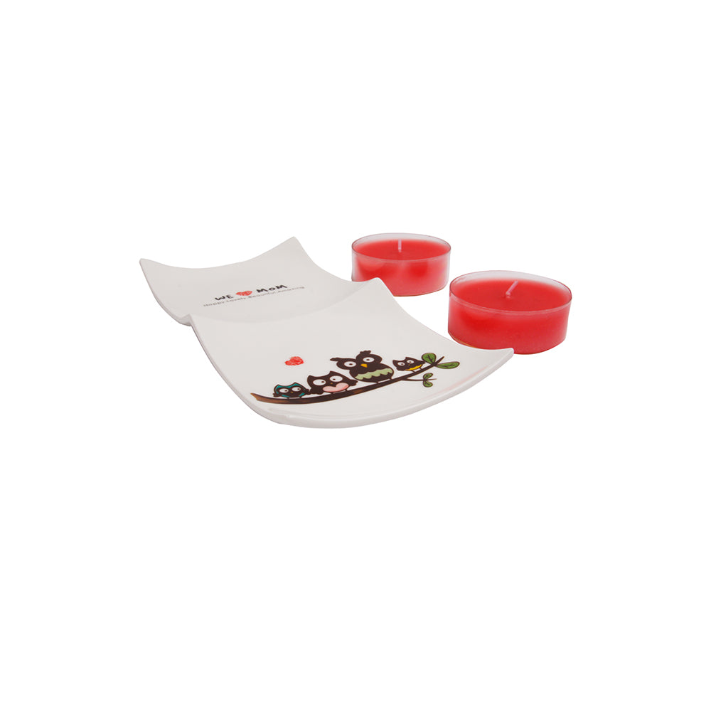Biggdesign Tealight Mum Seti - Kırmızı