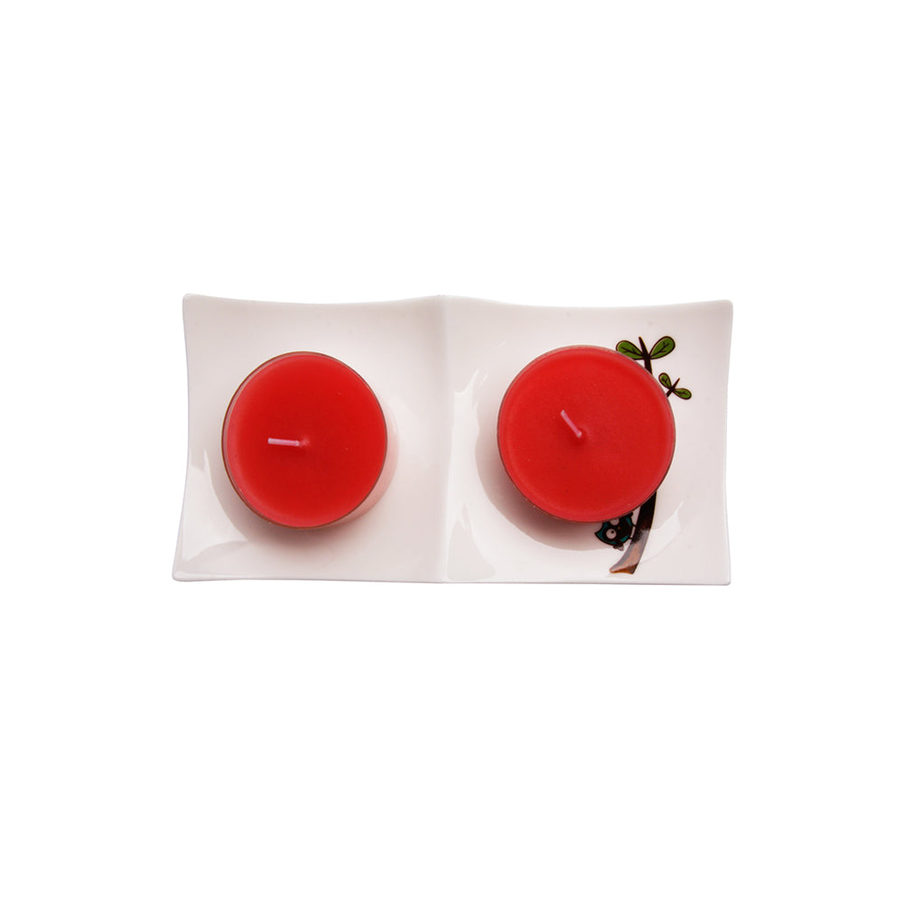 Biggdesign Tealight Mum Seti - Kırmızı