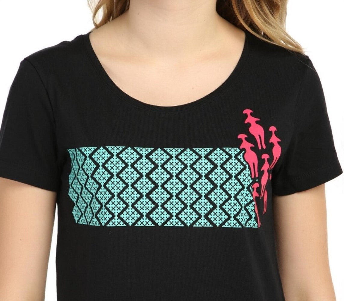 Biggdesign Ana Tanrıça Siyah Kadın T-Shirt