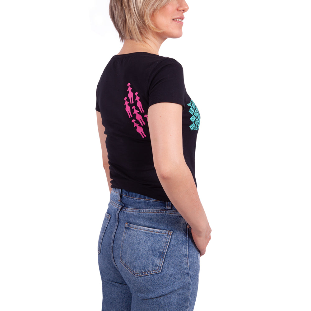 Biggdesign Ana Tanrıça Siyah Kadın T-Shirt