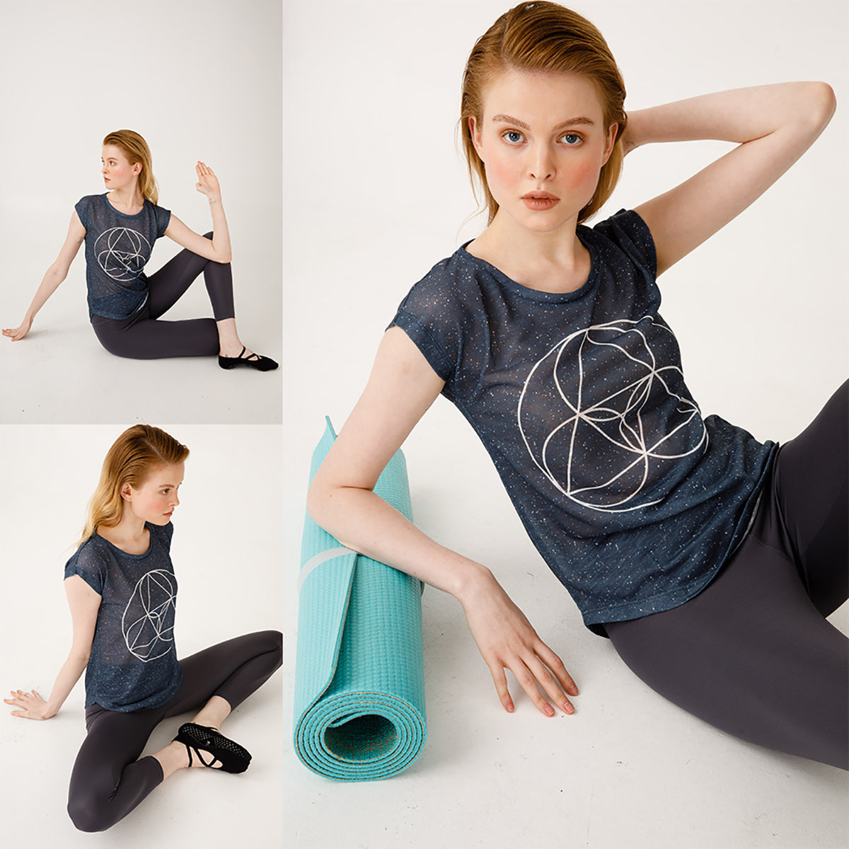BiggDesign BiggYoga Namaste Antrasit T-Shirt