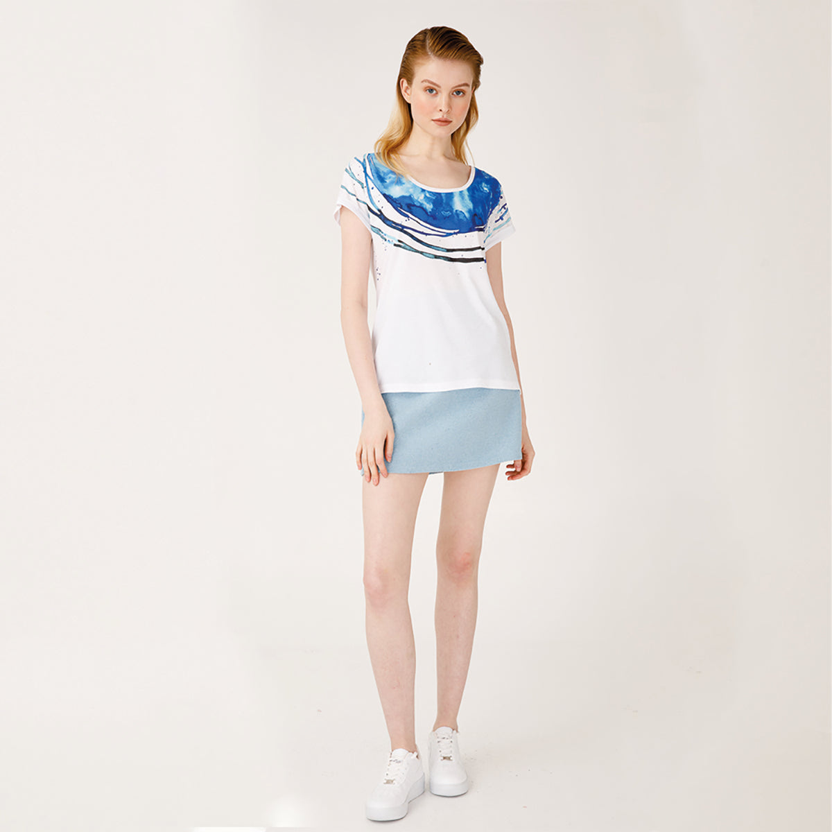 Anemoss Rota Beyaz Kadın T-Shirt