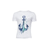 Anemoss Çapa Beyaz Erkek T-Shirt