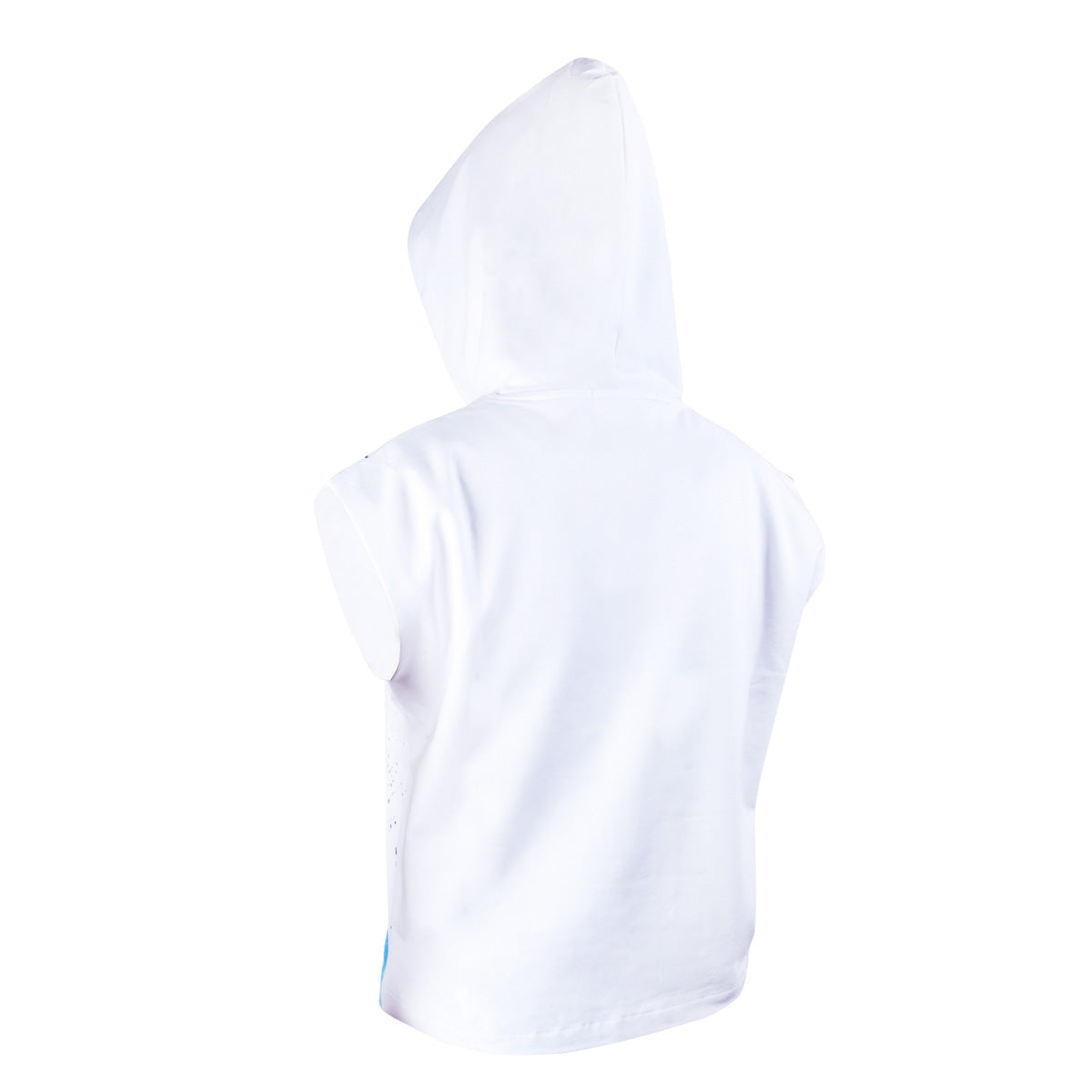 Anemoss Çipura Kolsuz Kapişonlu Beyaz Kadın Sweatshirt