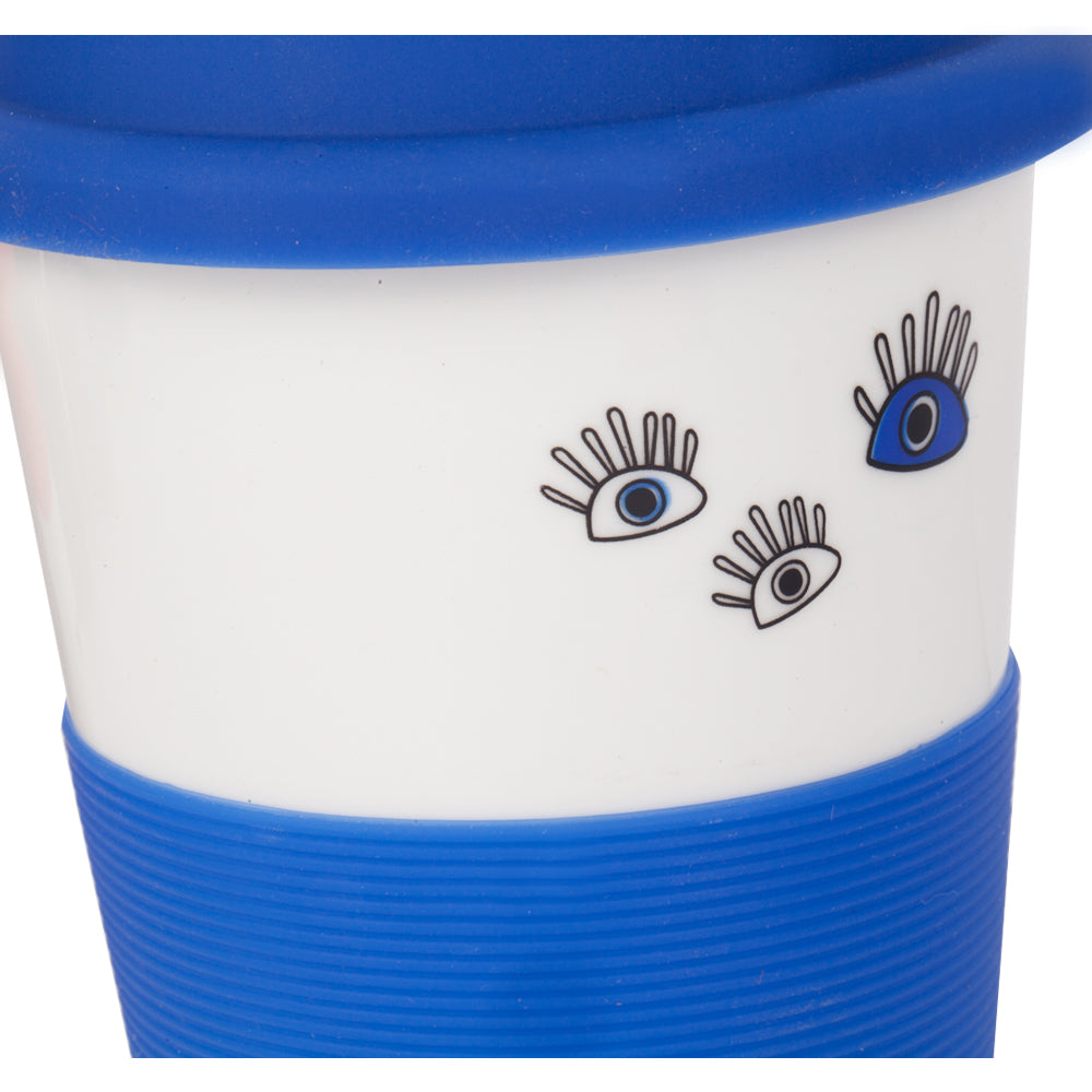 Biggdesign Gözüm Sende Kapaklı Mavi Seramik Mug
