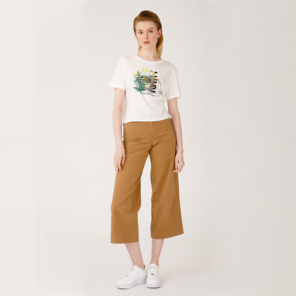 Biggdesign Nature Boğazda Bisiklet Kadın T-shirt
