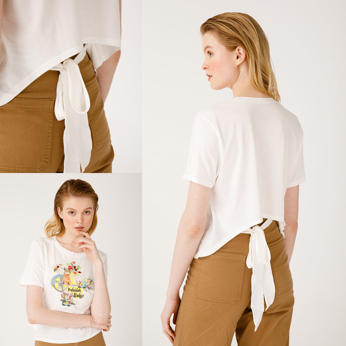 Biggdesign Nature Pedaldaki Bahçe Kadın T-shirt