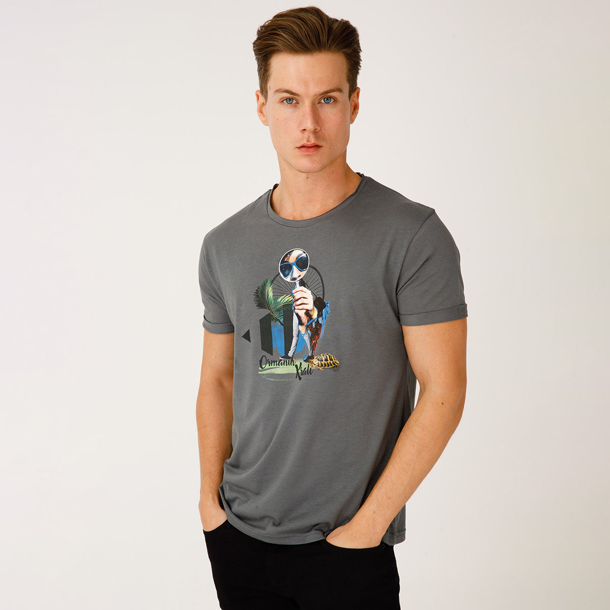 Biggdesign Nature Ormanın Kralı Erkek T-shirt