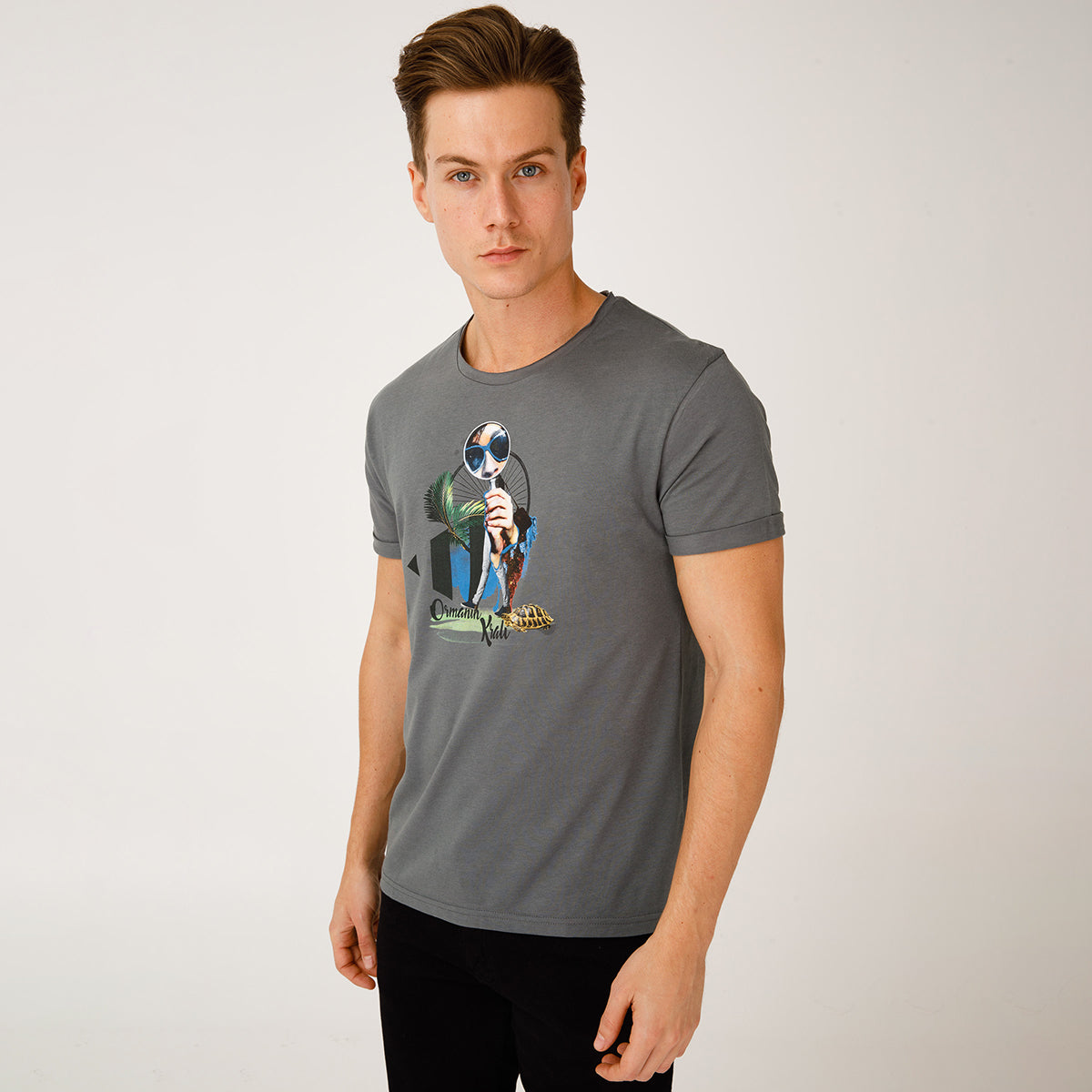 Biggdesign Nature Ormanın Kralı Erkek T-shirt