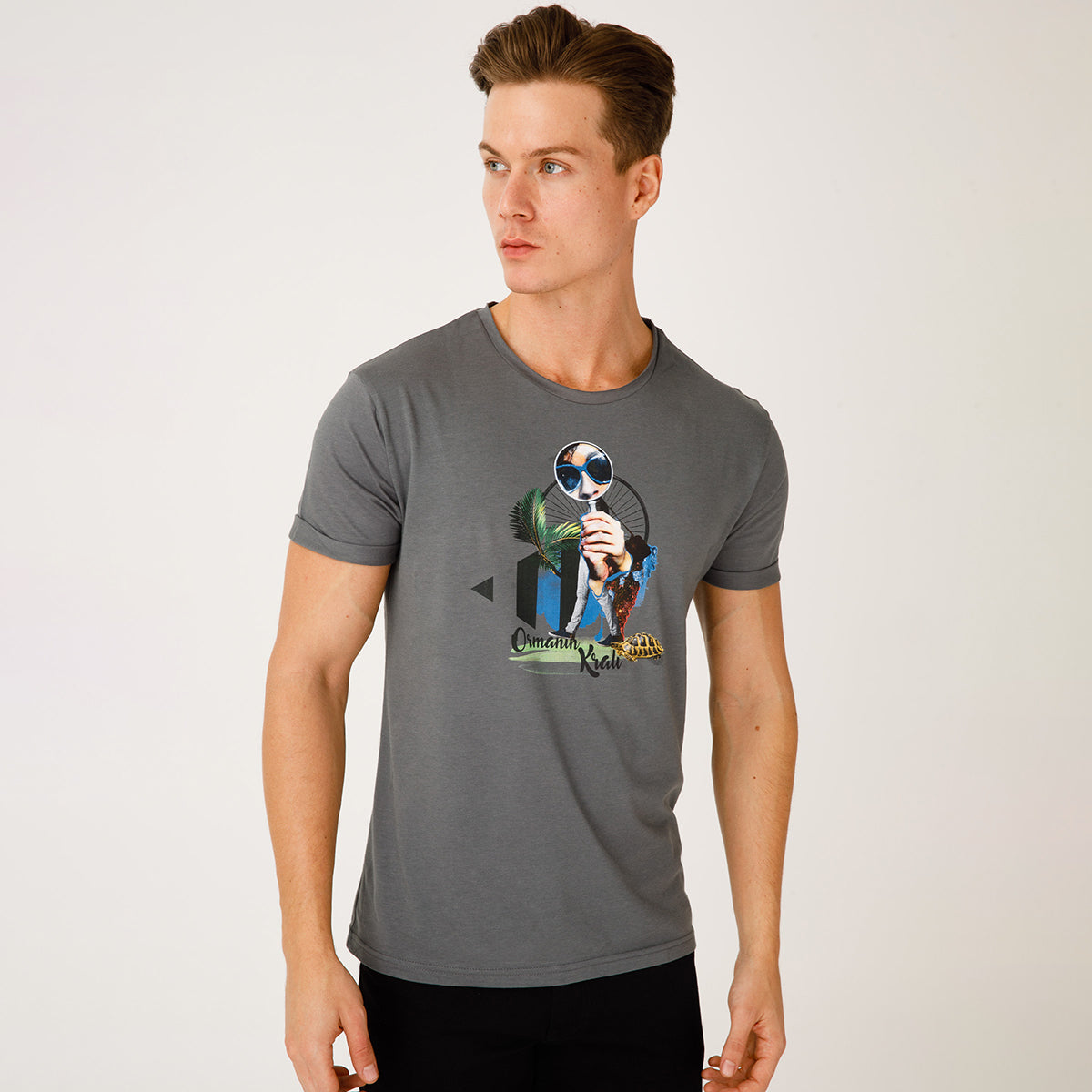 Biggdesign Nature Ormanın Kralı Erkek T-shirt