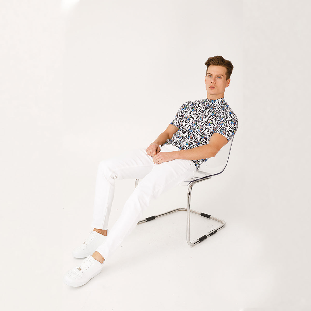 Biggdesign Nature Ormanın Kralı Fermuarlı Erkek T-shirt