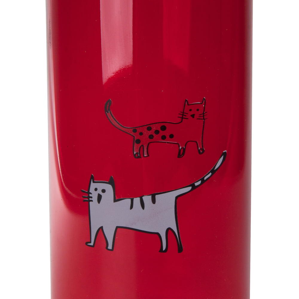 Biggdesign Cats Kırmızı Su Şişesi