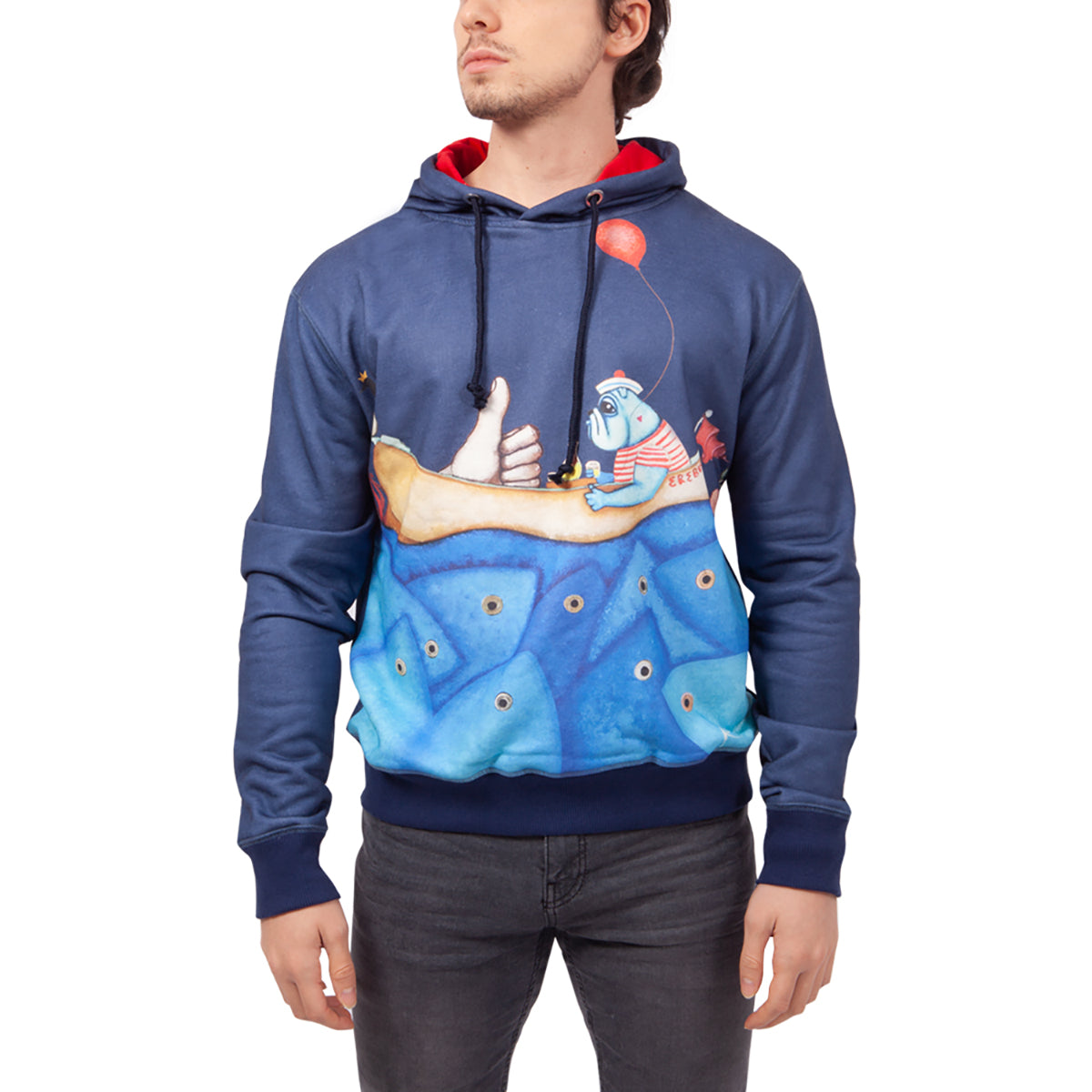 Biggdesign Mr. Allright Man Lacivert Erkek Sweatshirt