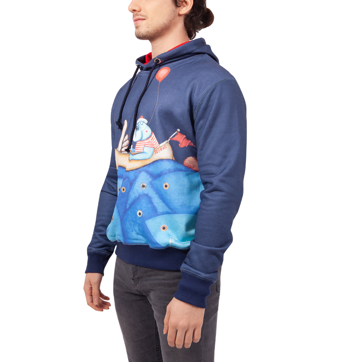 Biggdesign Mr. Allright Man Lacivert Erkek Sweatshirt
