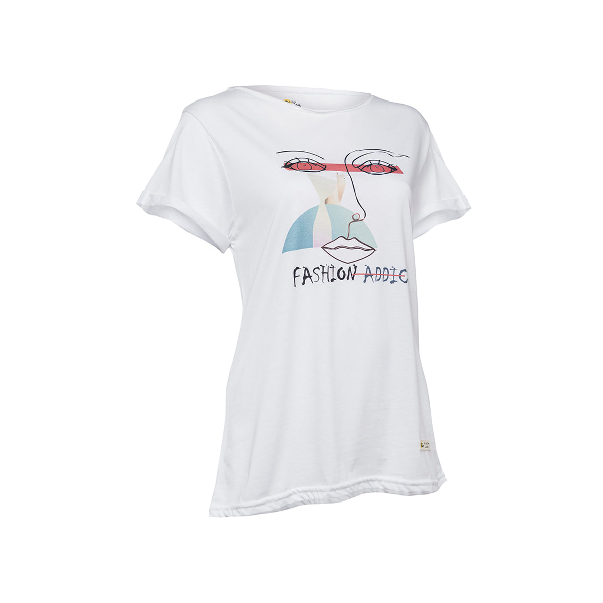 Biggdesign Faces FashionAddict Kadın T-Shirt