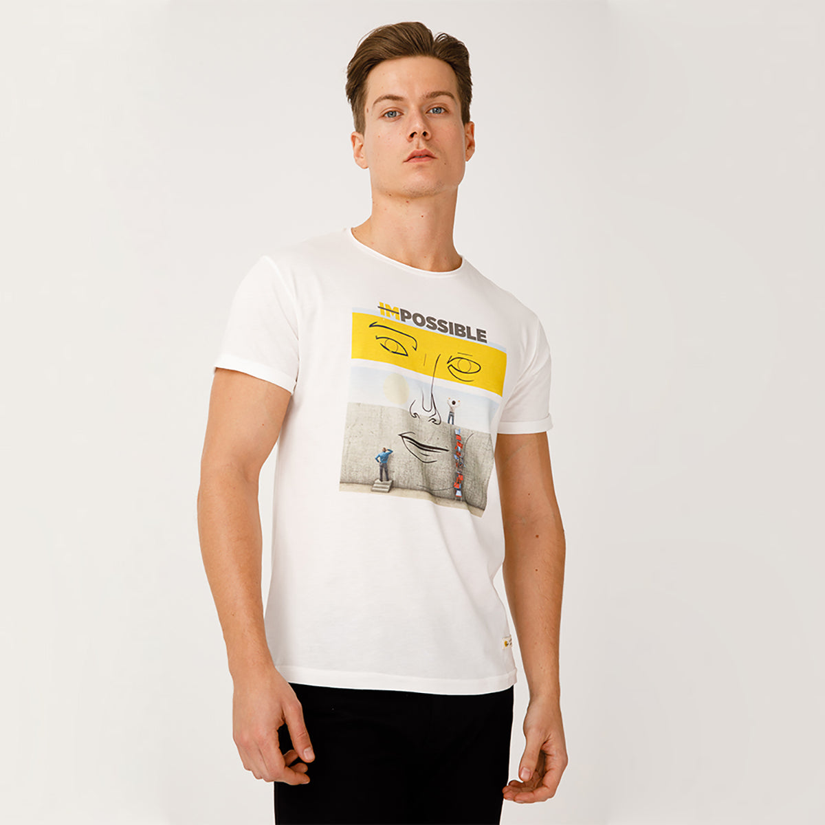 Biggdesign Faces Possible Erkek T-Shirt