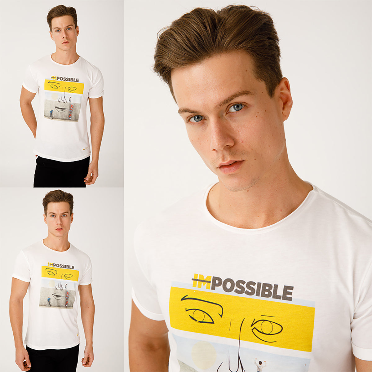 Biggdesign Faces Possible Erkek T-Shirt