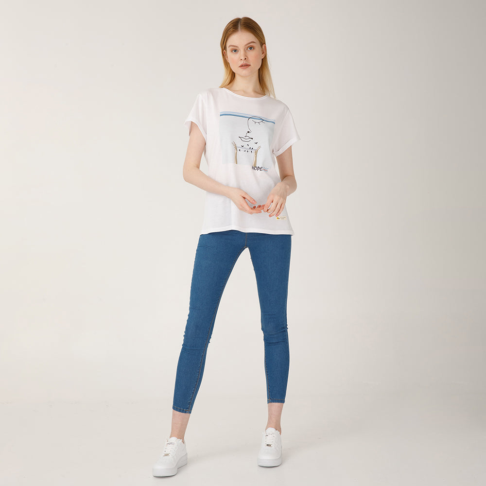 Biggdesign Faces Hope Kadın T-Shirt