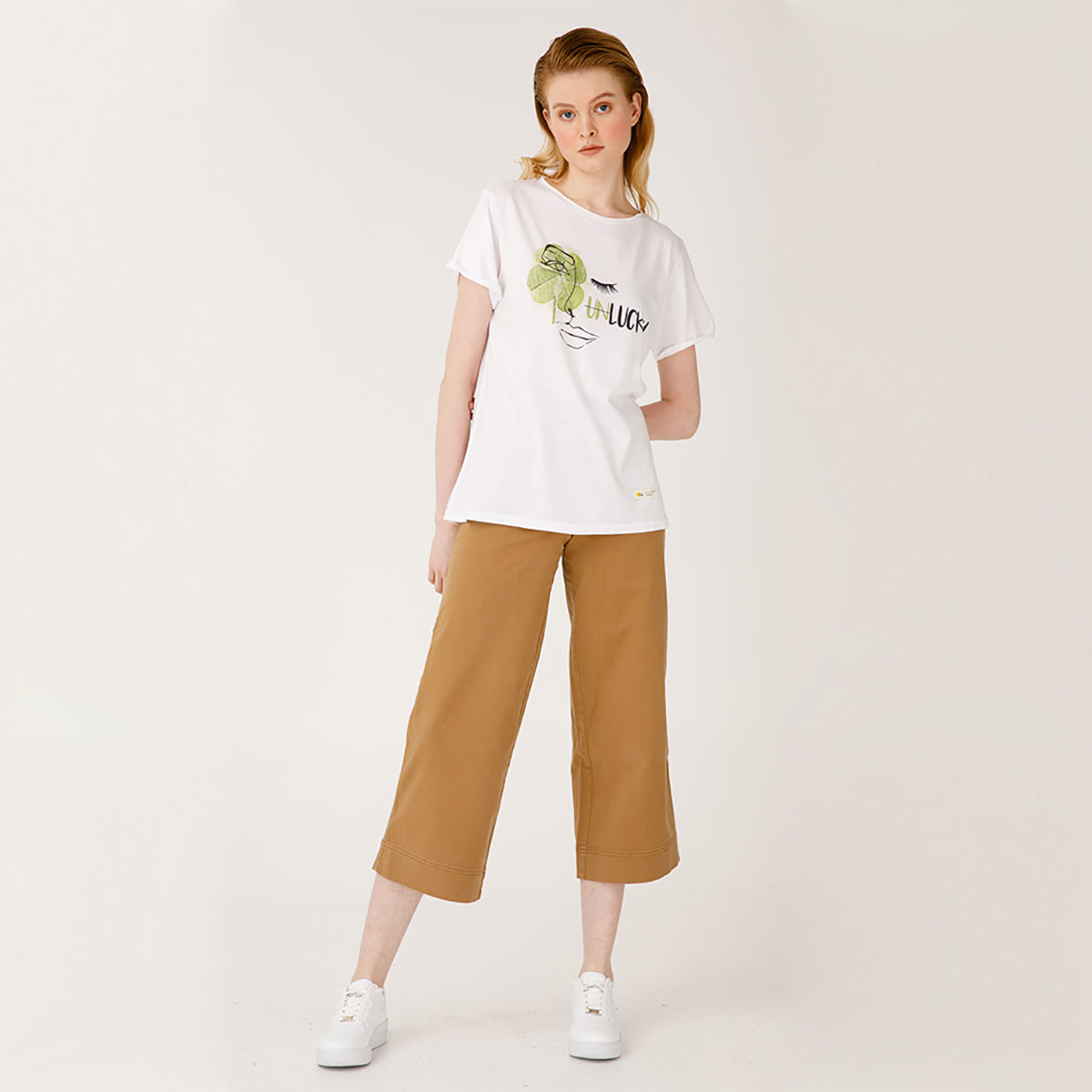 Biggdesign Faces Lucky Kadın T-Shirt