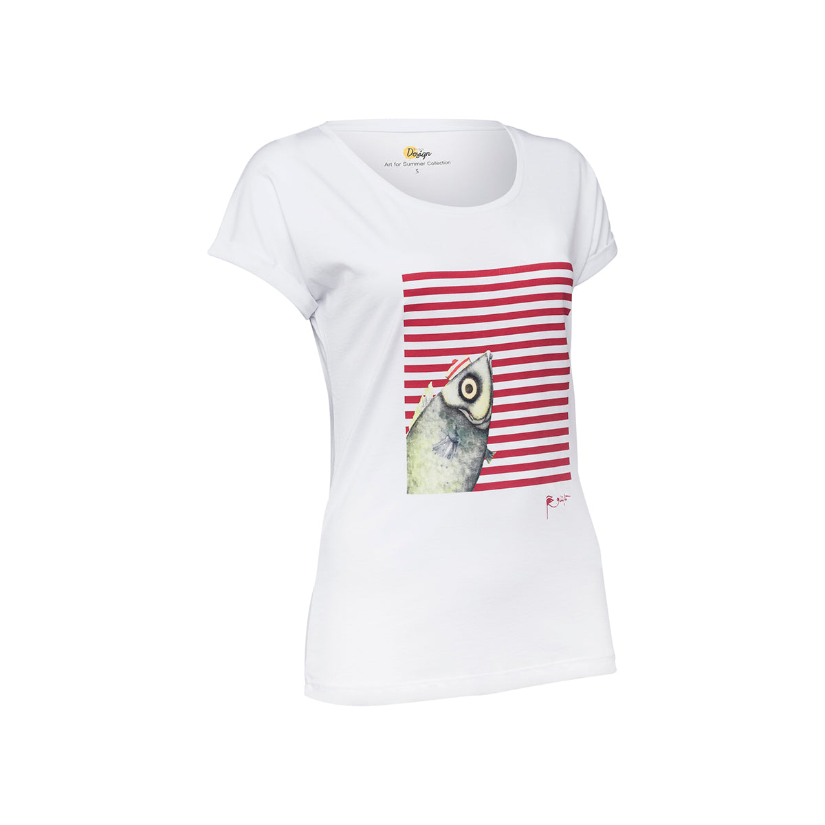 Biggdesign Pistachio Çizgili Kadın T-Shirt