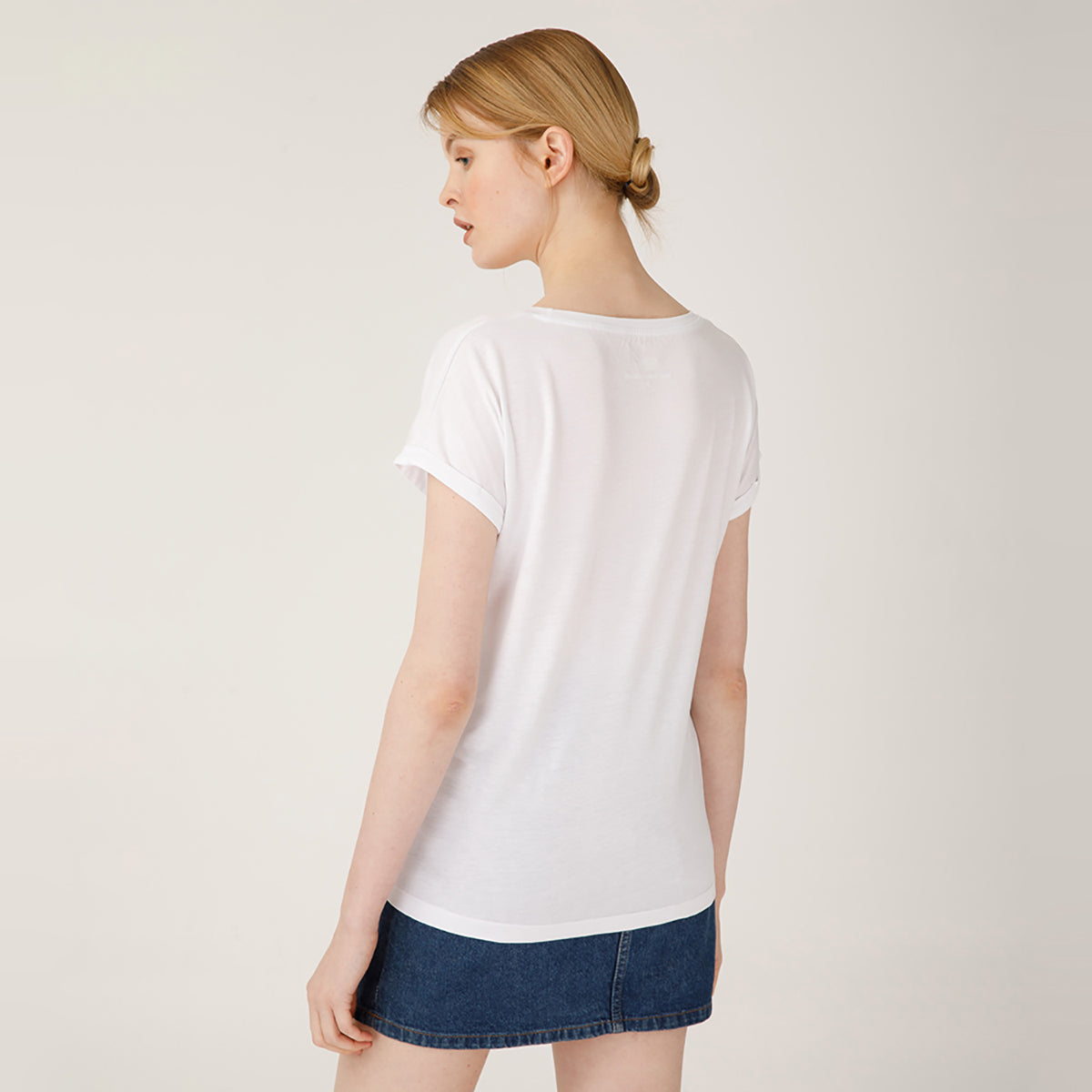 Biggdesign Pistachio Çizgili Kadın T-Shirt