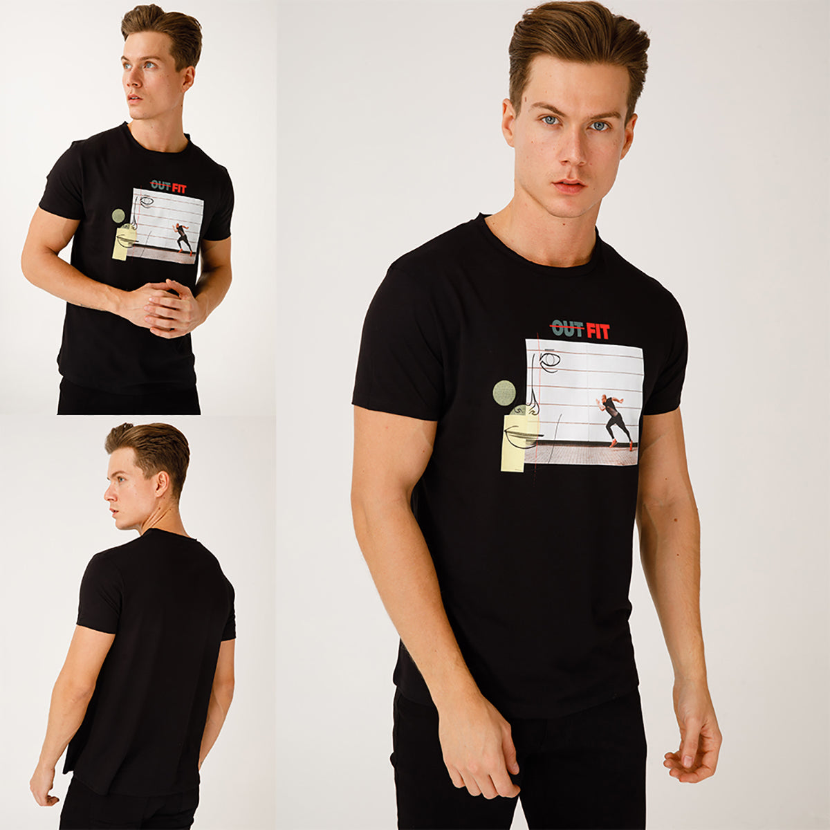 Biggdesign Faces OutFit Erkek T-Shirt