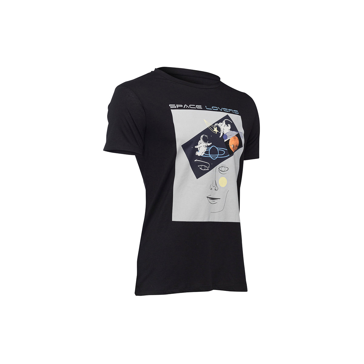Biggdesign Faces Space Lovers Erkek T-Shirt