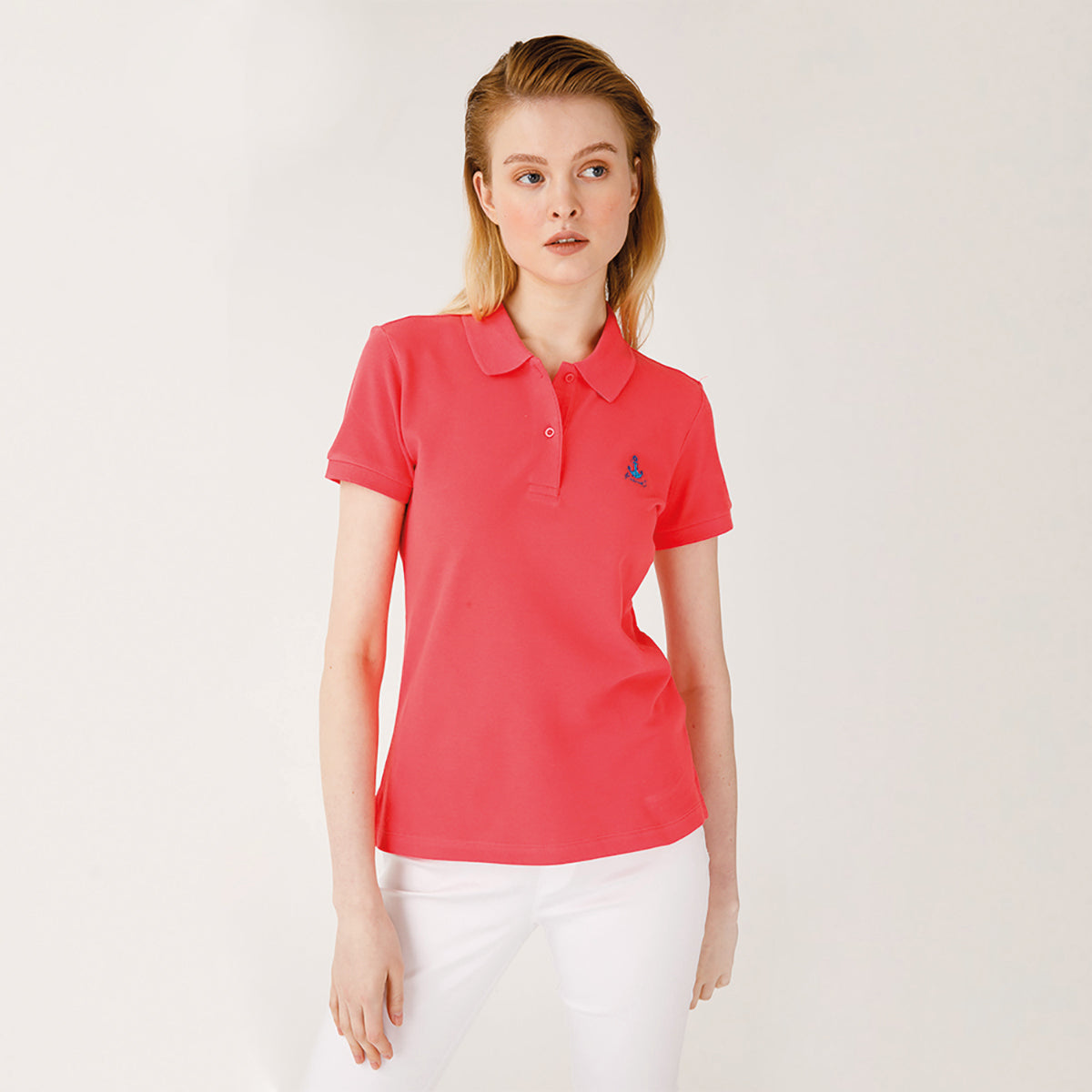 Anemoss Gemici Martı Kadın Polo Yaka T-Shirt
