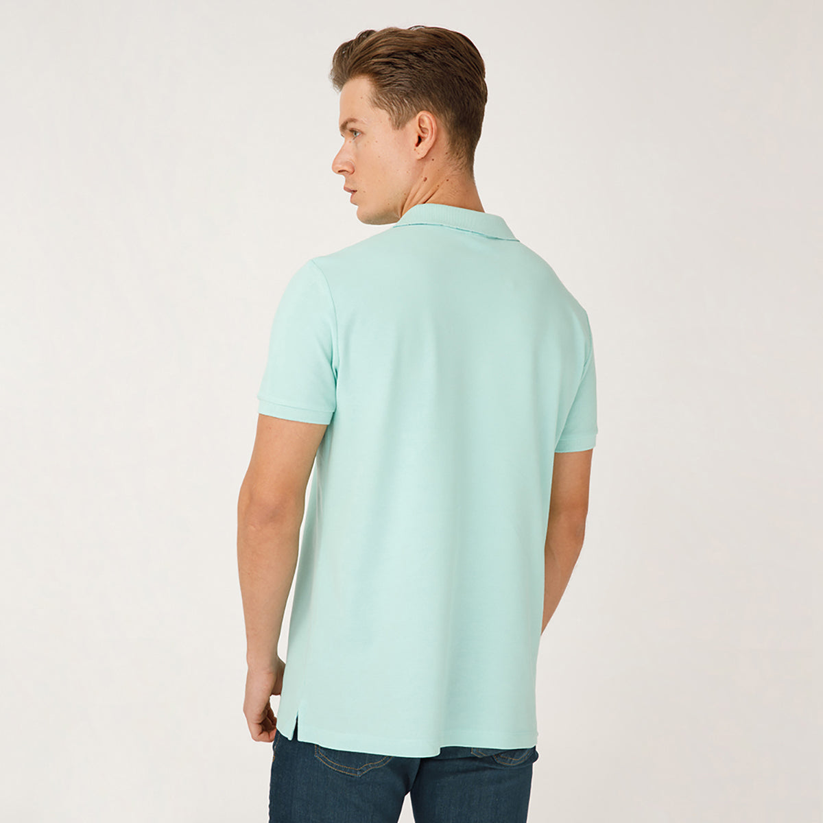 Anemoss Yelken Yeşil Erkek Polo Yaka T-Shirt