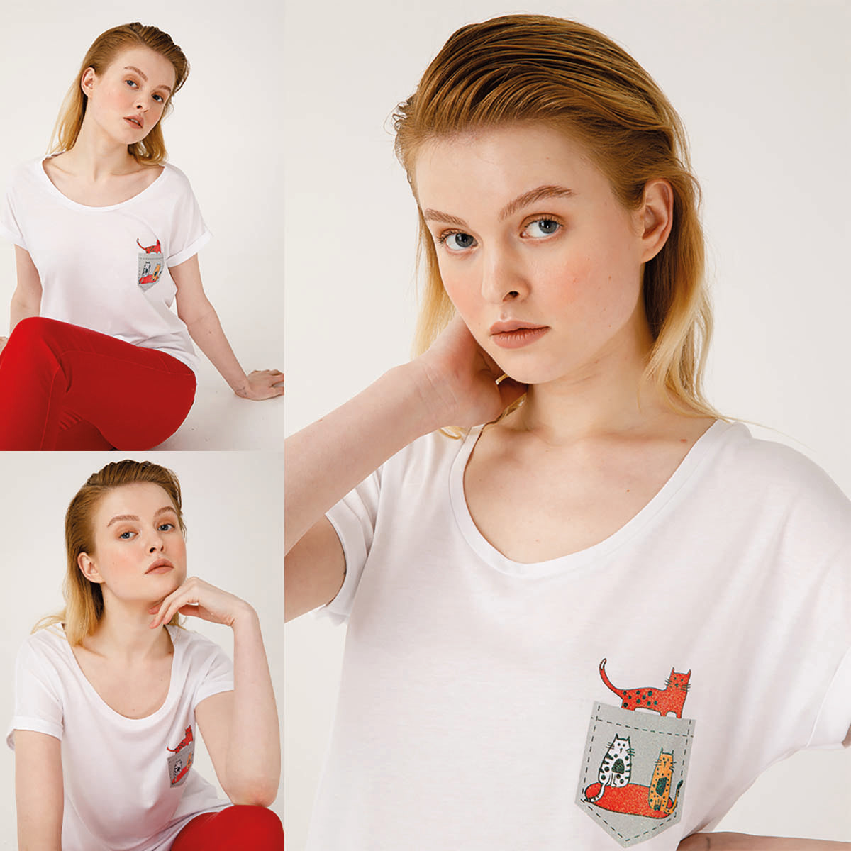 BiggDesign Cats Cepte Kedi T-Shirt