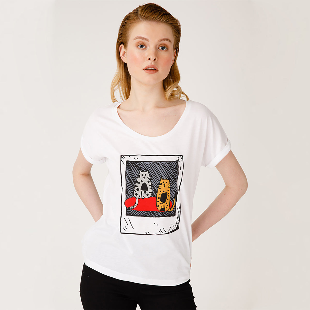 Biggdesign Kedi Fotoğraf T-Shirt