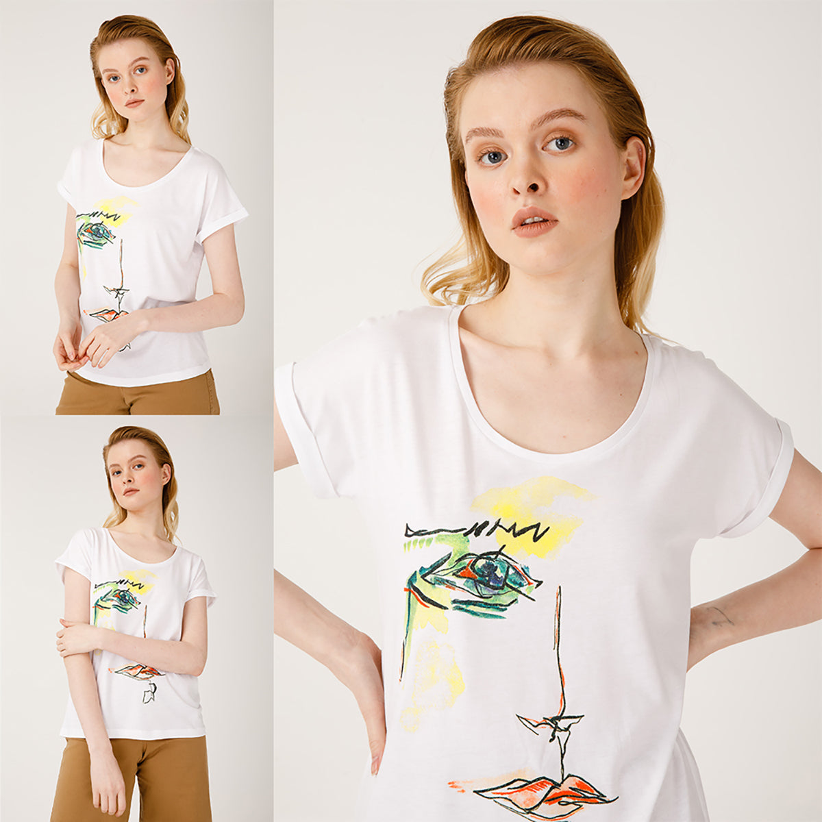 Biggdesign Green Face T-Shirt  L