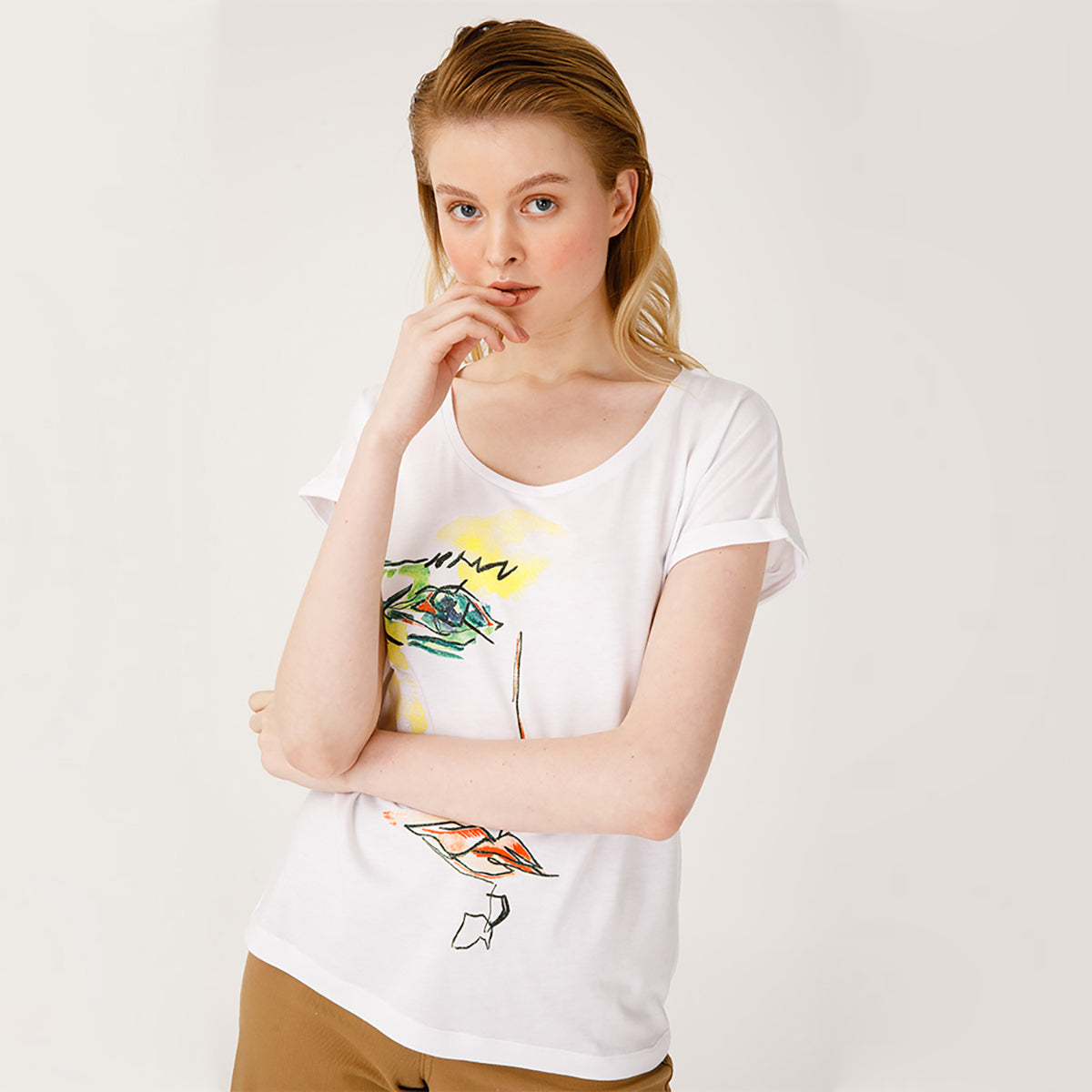 Biggdesign Green Face T-Shirt  L