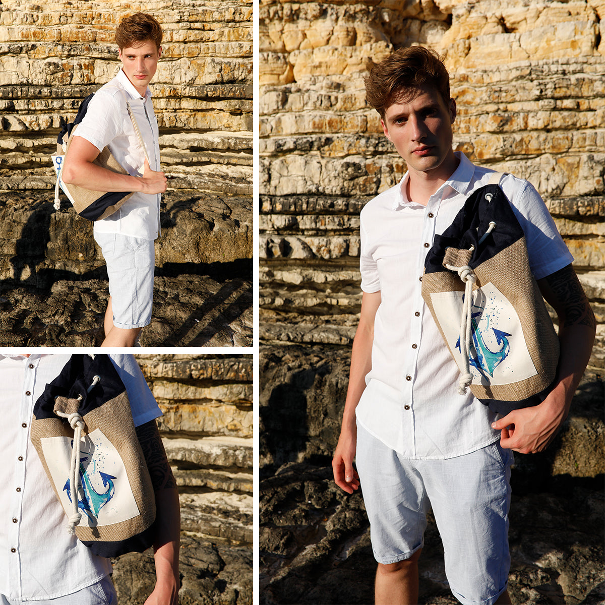 Anemoss Çapa Jüt Çanta