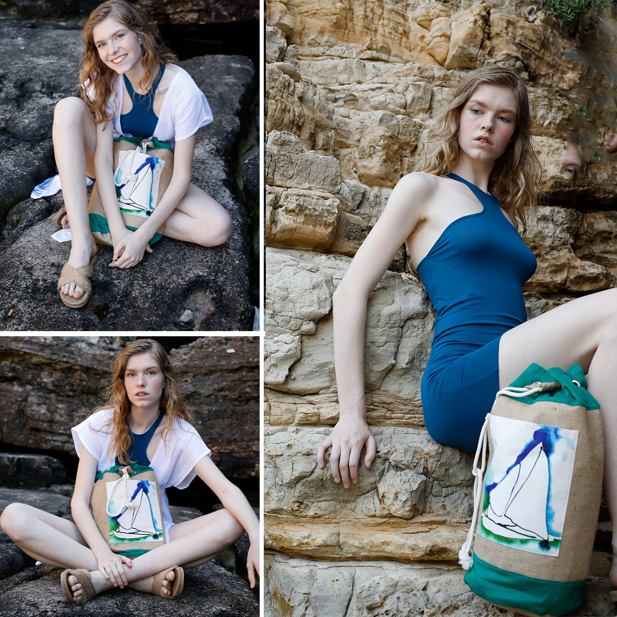 Anemoss Yeşil Yelken Jüt Çanta