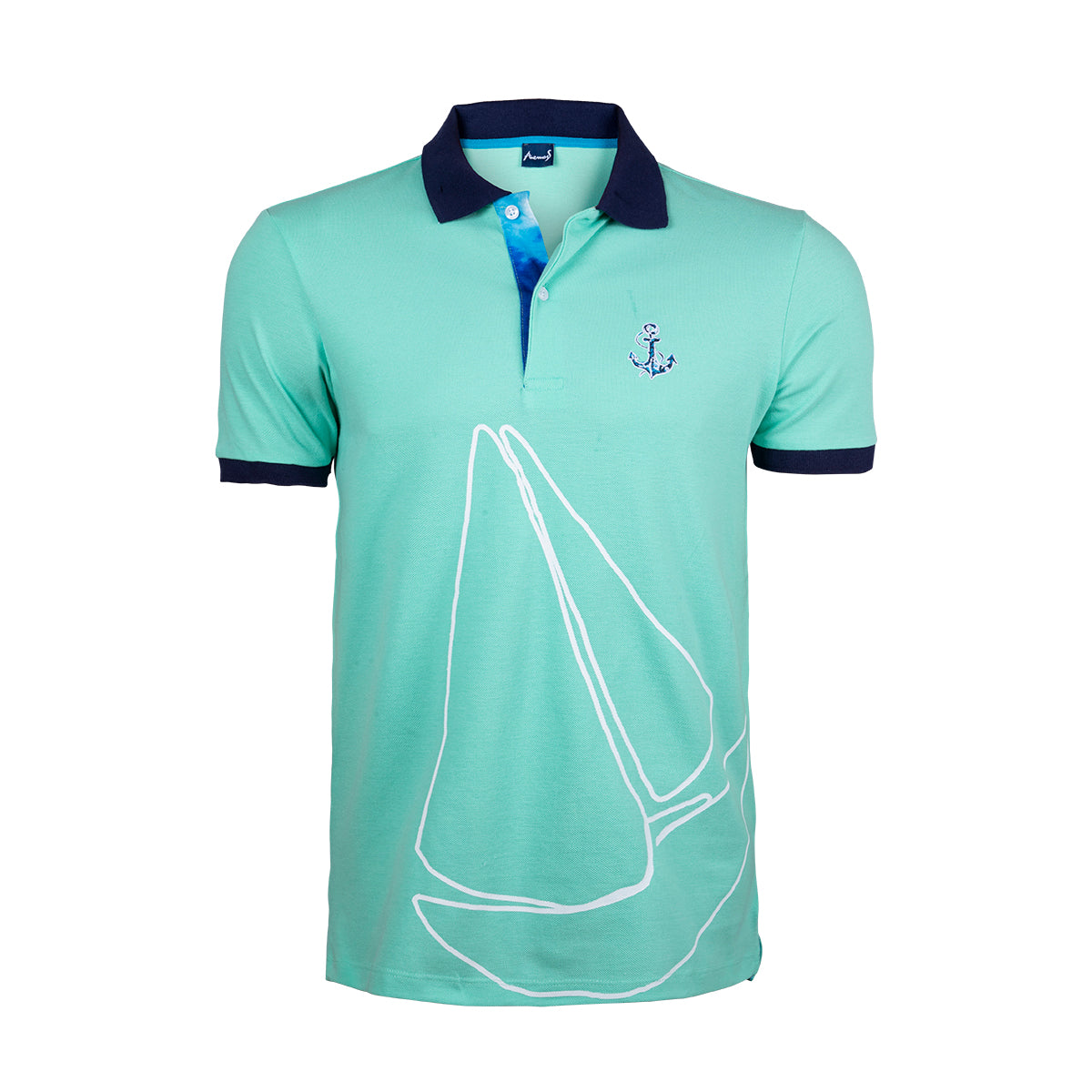 Anemoss Yelken Mint Erkek Polo Yaka T-Shirt