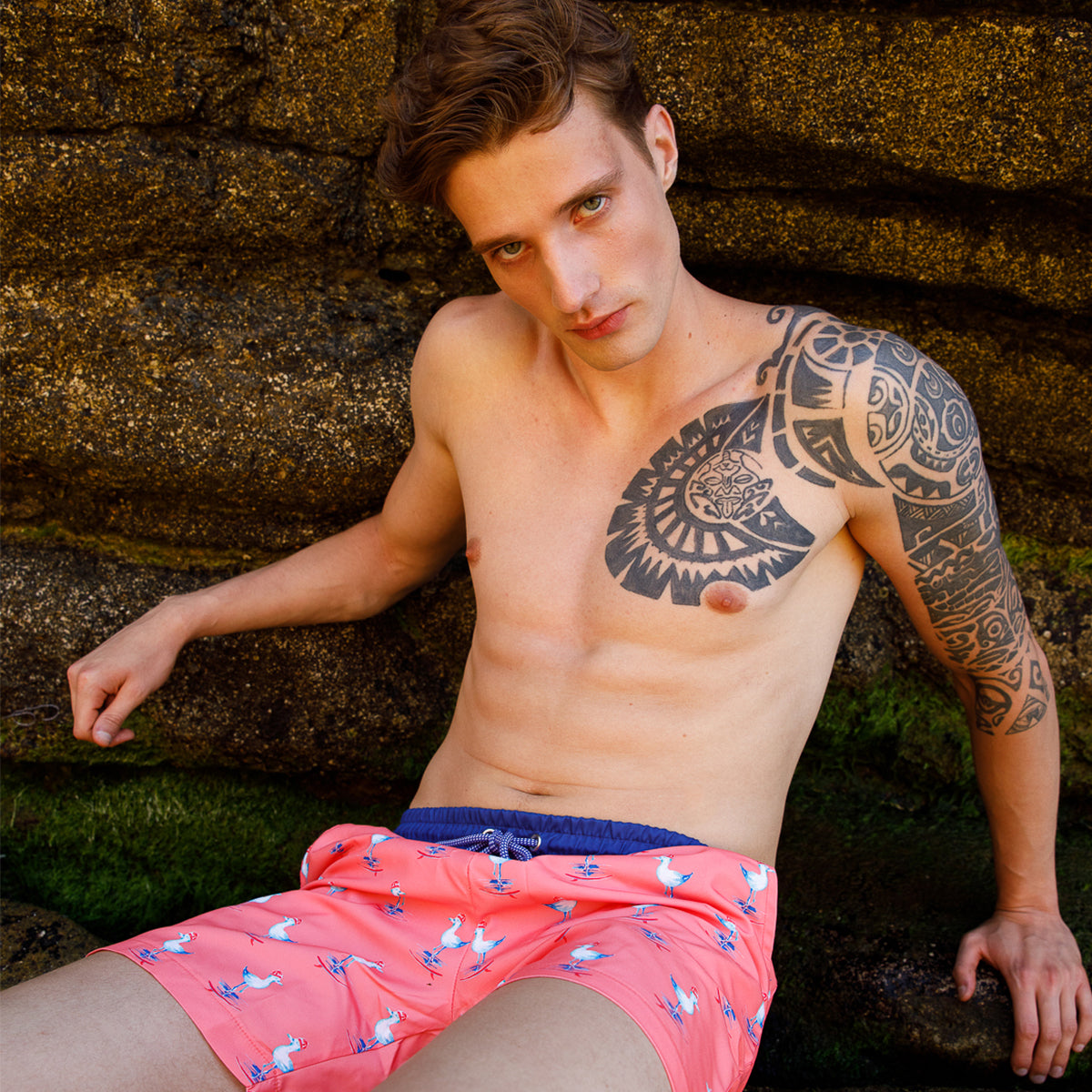 Anemoss Gemici Kuş Erkek Deniz Şort