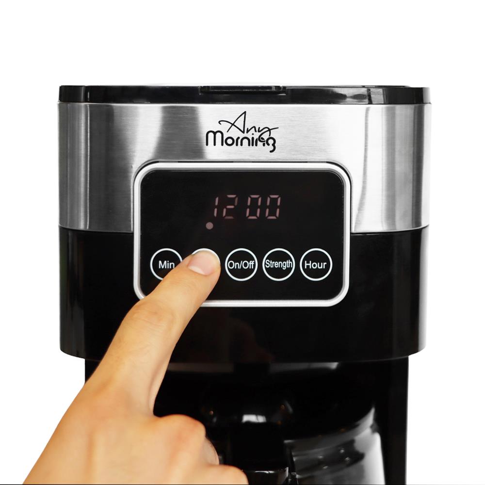 Any Morning SH21615S Ayarlanabilir Filtre Kahve Makinesi 900 W, 1.5 L, Dokunmatik LCD Ekranlı, Demleme Yoğunluk Ayarlı
