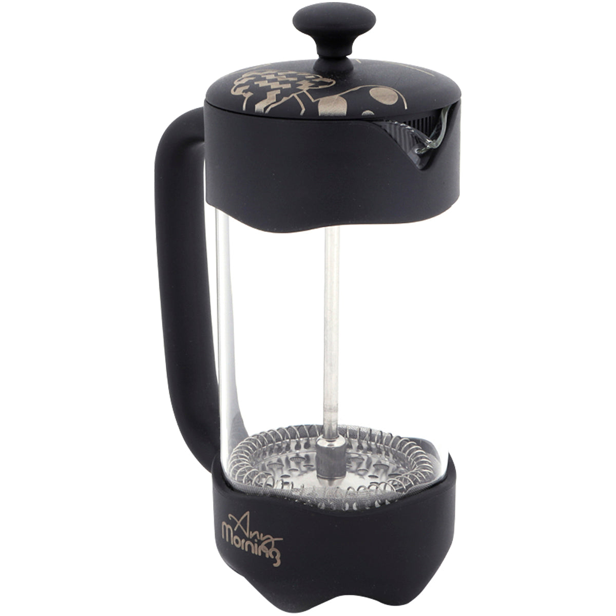 Any Morning 350 ml Borosilikat Cam French Press Paslanmaz Çelik 3 Katmanlı Filtre FY92
