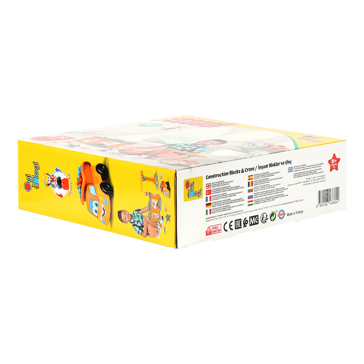 Ogi Mogi Toys İnşaat Bloklar ve Vinç 44 Parça