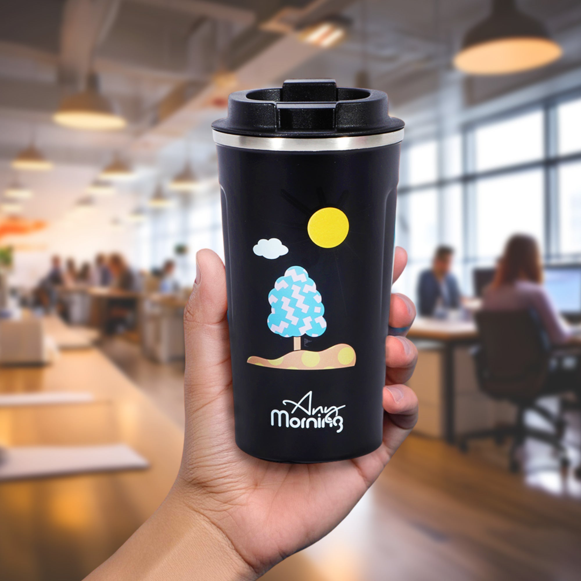 Any Morning 510 ml Paslanmaz Çelik Termos Mug, SK22016