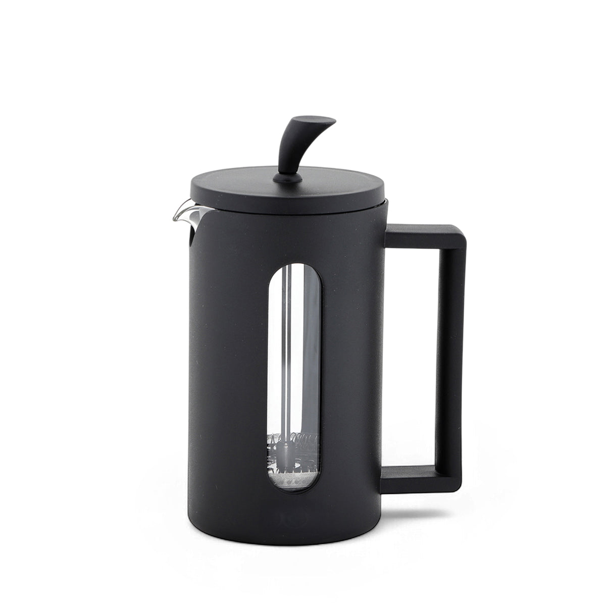 Any Morning 600 ml French Press, Darbeye Dayanıklı Cam, 304 Paslanmaz Çelik Filtreli FF002