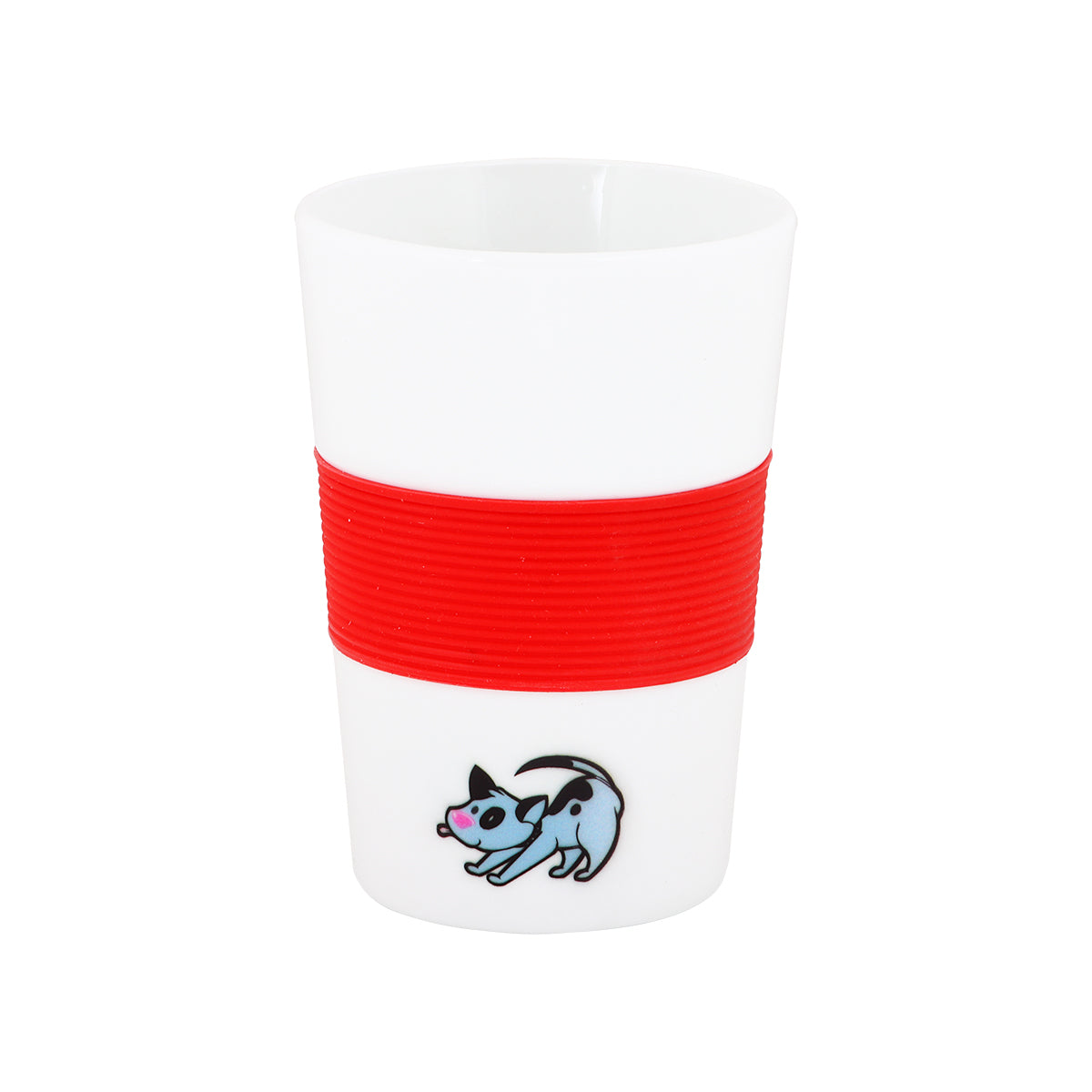 Biggdesign Dogs Seramik Mug Silikon Bantlı Kırmızı