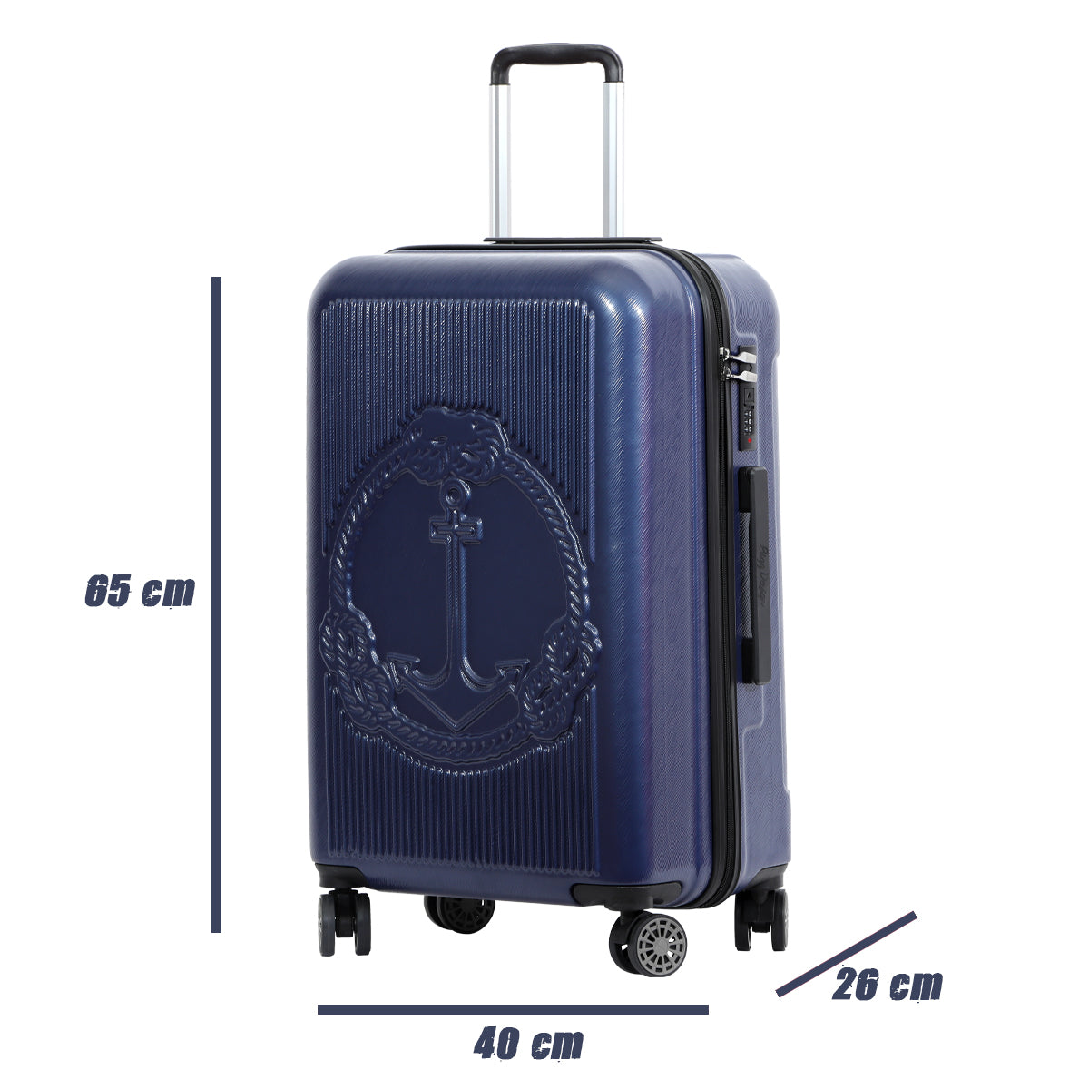 Biggdesign Ocean Lacivert Orta Boy 24" Valiz