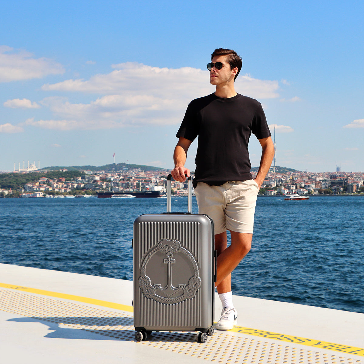 Biggdesign Ocean Gri Orta Boy 24" Valiz