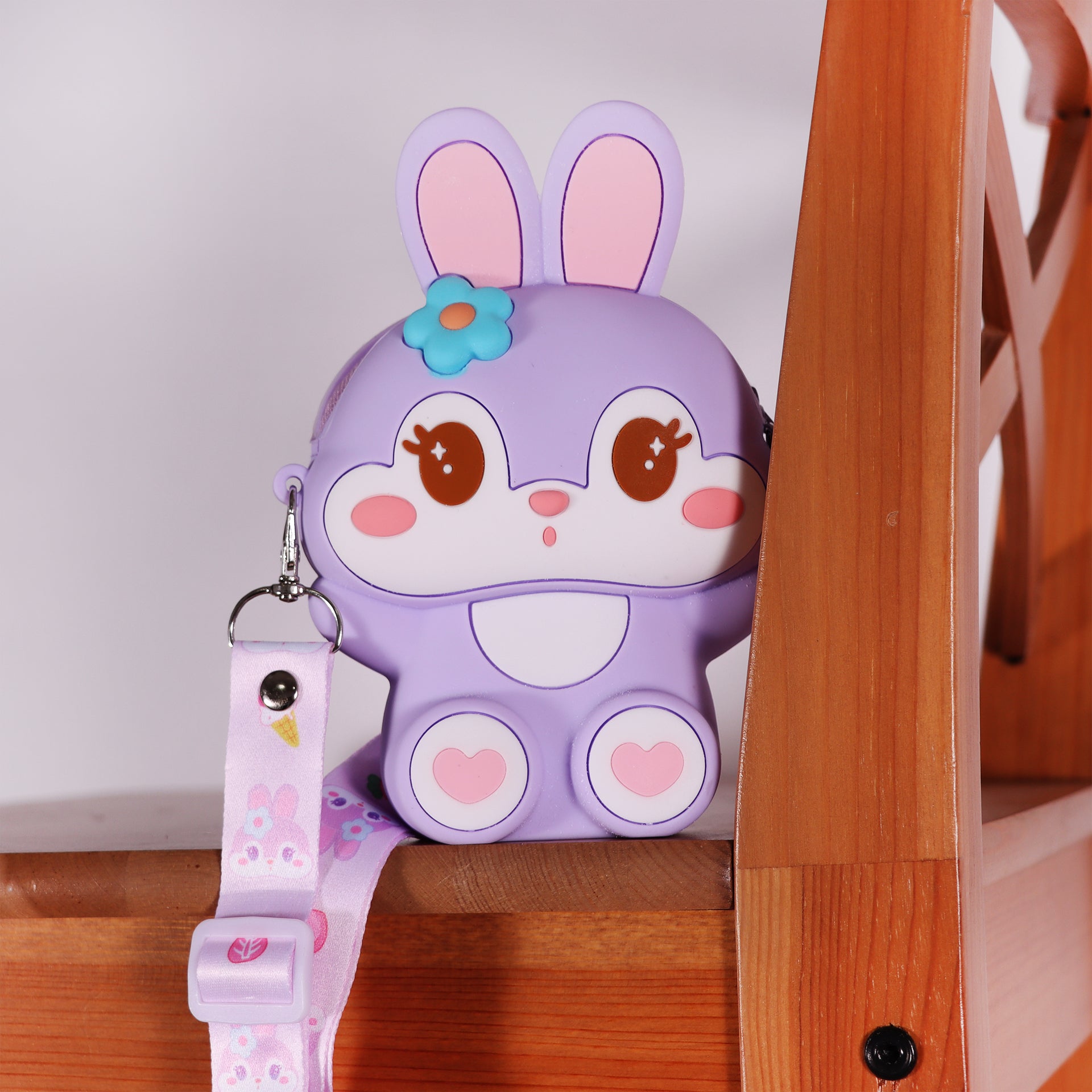 Ogi Mogi Toys Silikon Mor Tavşan Omuz Çantası