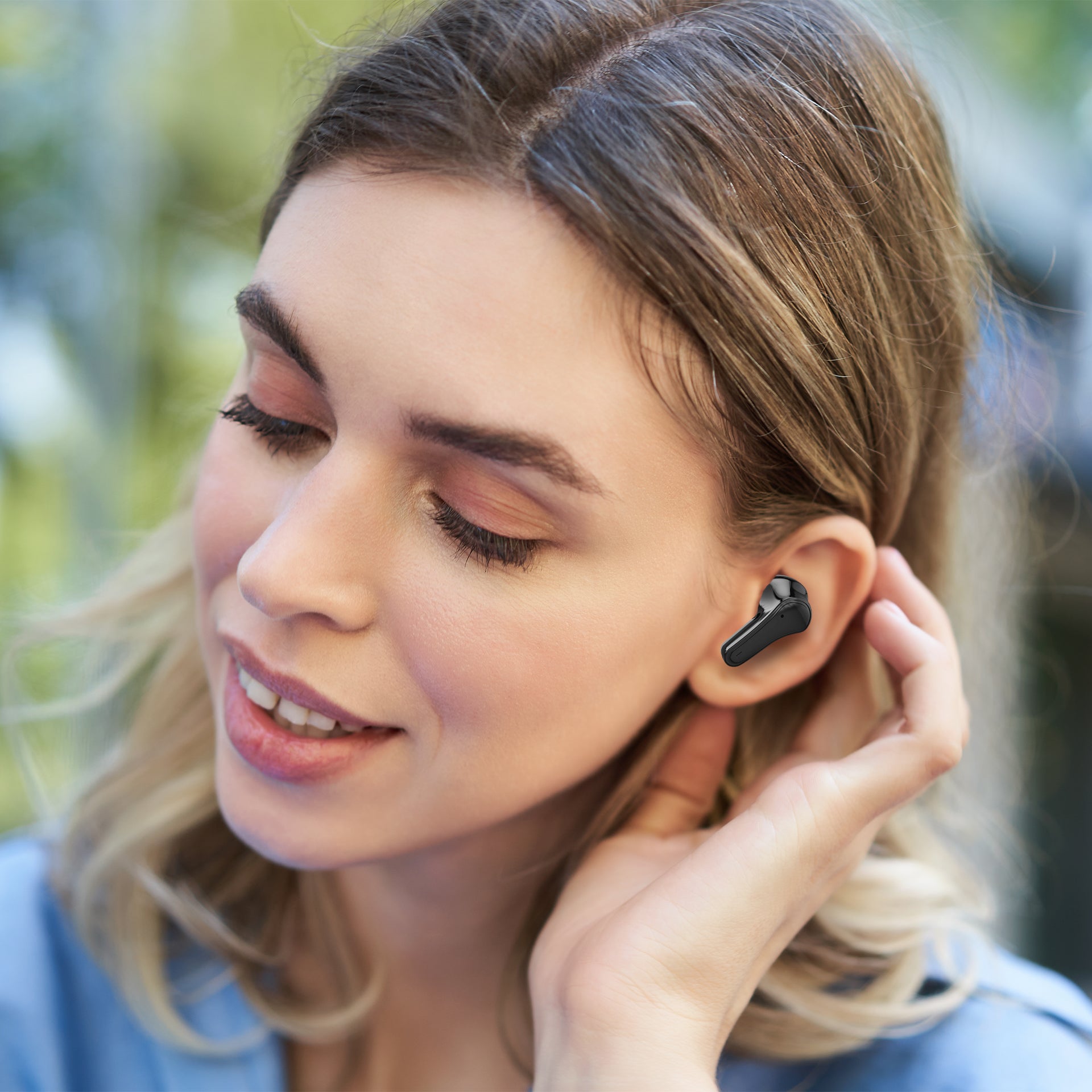 Moodix KI23K50 Bluetooth Kulakiçi Kulaklık Beyaz-Siyah ANC Aktif Gürültü Engelleyicili ipx4 Suya Dayanıklı