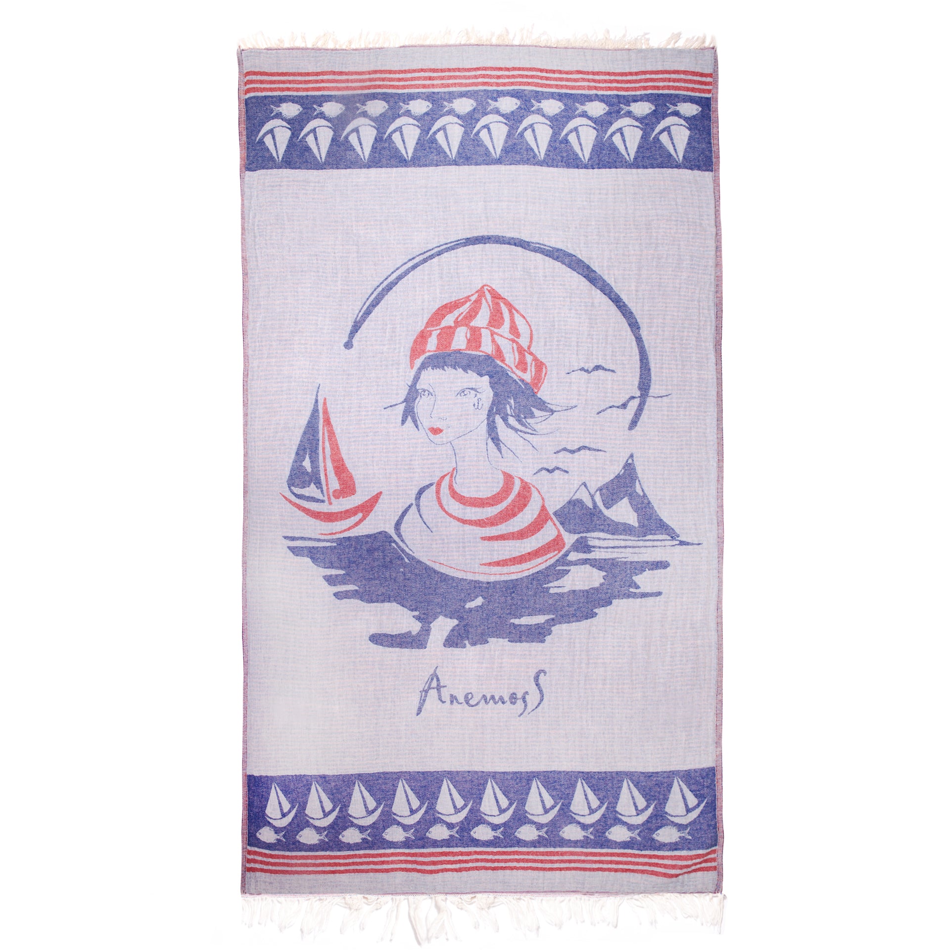Anemoss Denizci Kız Peştemal 100x180 cm
